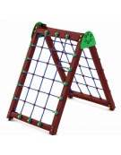 Sartia in fune realizzata con pali in plastica riciclata - cm 177x120x170h