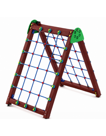 Sartia in fune realizzata con pali in plastica riciclata - cm 177x120x170h