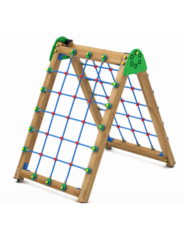 Sartia in fune realizzata con pali in legno termotrattato - cm 177x120x170h