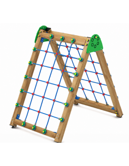 Sartia in fune realizzata con pali in legno termotrattato - cm 177x120x170h