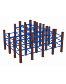Labirinto verticale con struttura in plastica riciclata - cm 254x193x166h