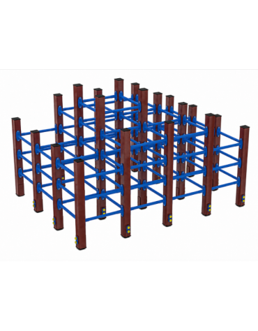 Labirinto verticale con struttura in plastica riciclata - cm 254x193x166h