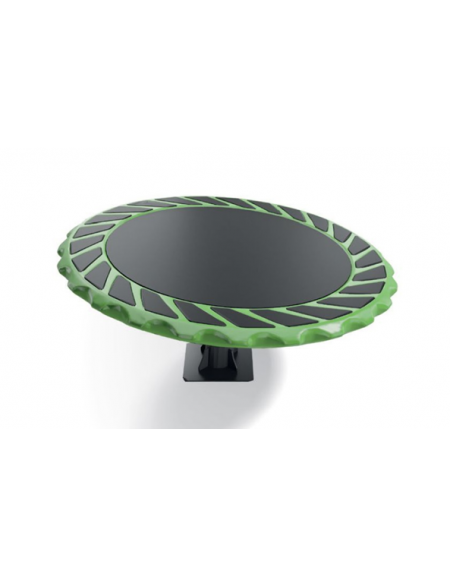 Giostra rotante spinner realizzata in HDPE antiscivolo - Basamento con elementi in acciaio - Diametro cm 180