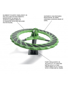 Giostra rotante spinner ad anello realizzata in HDPE - Basamento con elementi in acciaio - Diametro cm 180