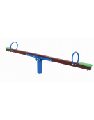 Bilico con seggiolini 2 posti con struttura in plastica riciclata - cm 306x30x77h