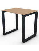 Scrivania operativa piano melaminico spessore mm 18 e gamba metallica ad anello chiuso - Colori a scelta - cm 80x60x73,5h