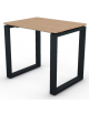 Scrivania operativa piano melaminico spessore mm 18 e gamba metallica ad anello chiuso - Colori a scelta - cm 80x60x73,5h