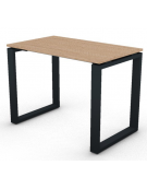 Scrivania operativa piano melaminico spessore mm 18 e gamba metallica ad anello chiuso  - Colori a scelta - cm 100x60x73,5h