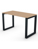 Scrivania operativa piano melaminico spessore mm 18 e gamba metallica ad anello chiuso - Colori a scelta - cm 120x60x73,5h