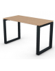 Scrivania operativa piano melaminico spessore mm 18 e gamba metallica ad anello chiuso - Colori a scelta - cm 120x60x73,5h