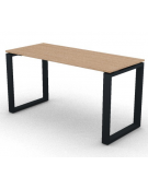 Scrivania operativa piano melaminico spessore mm 18 e gamba metallica ad anello chiuso  - Colori a scelta - cm 140x60x73,5h