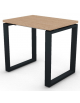Scrivania operativa piano melaminico spessore mm 30 e gamba metallica ad anello chiuso - Colori a scelta - cm 80x60x74,5h