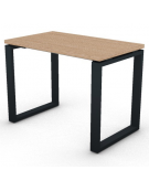 Scrivania operativa piano melaminico spessore mm 30 e gamba metallica ad anello chiuso  - Colori a scelta - cm 100x60x74,5h