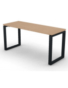 Scrivania operativa piano melaminico spessore mm 30 e gamba metallica ad anello chiuso - Colori a scelta - cm 160x60x74,5h