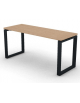 Scrivania operativa piano melaminico spessore mm 30 e gamba metallica ad anello chiuso - Colori a scelta - cm 160x60x74,5h