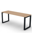 Scrivania operativa piano melaminico spessore mm 30 e gamba metallica ad anello chiuso - Colori a scelta - cm 180x60x74,5h