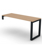 Scrivania operativa per servente, piano melaminico spessore mm 18 e gamba metallica ad anello chiuso - cm 160x60x73,5h