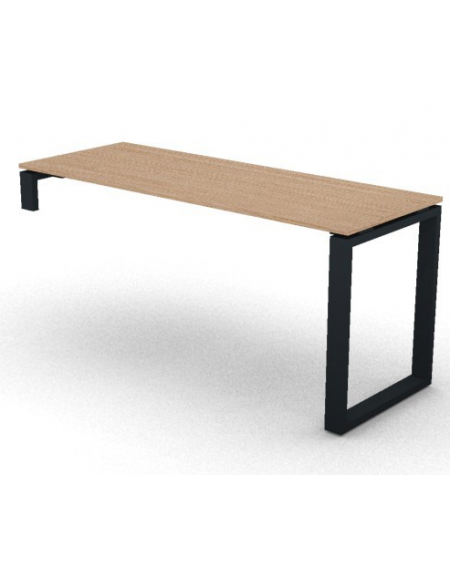 Scrivania operativa per servente, piano melaminico spessore mm 18 e gamba metallica ad anello chiuso - cm 160x60x73,5h