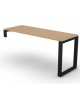 Scrivania operativa per servente, piano melaminico spessore mm 18 e gamba metallica ad anello chiuso - cm 160x60x73,5h