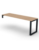 Scrivania operativa per servente, piano melaminico spessore mm 25 e gamba metallica ad anello chiuso - cm 160x60x74h