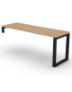 Scrivania operativa per servente, piano melaminico spessore mm 25 e gamba metallica ad anello chiuso - cm 180x60x74h