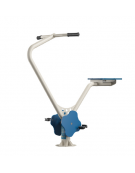 Bike fitness con tubi in metallo curvati - fianchi in acciaio e seggiolino in HDPE - cm 134x72x127h