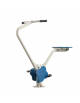 Bike fitness con tubi in metallo curvati - fianchi in acciaio e seggiolino in HDPE - cm 134x72x127h