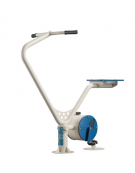Bike fitness con sforzo regolabile - tubo in metallo curvato - fianchi in acciaio e seggiolino in HDPE - cm 134x72x127h