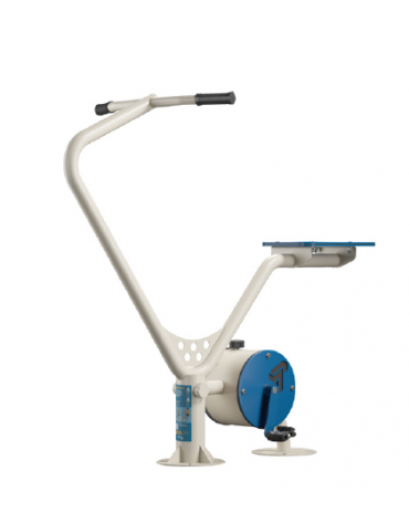 Bike fitness con sforzo regolabile - tubo in metallo curvato - fianchi in acciaio e seggiolino in HDPE - cm 134x72x127h