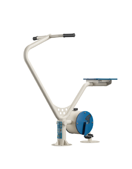 Bike fitness con sforzo regolabile - tubo in metallo curvato - fianchi in acciaio e seggiolino in HDPE - cm 134x72x127h