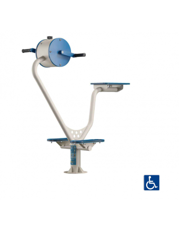 Bicicletta Cyclette fitness inclusiva per braccia - resistenza regolabile - cm 120x60x136h