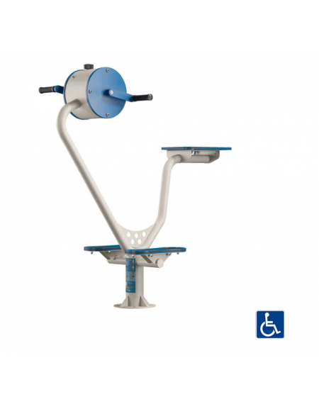 Bicicletta Cyclette fitness inclusiva per braccia - resistenza regolabile - cm 120x60x136h