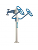 Stazione fitness multifunzione con Thai Chi e Cyclette per braccia - mobilitazione arti superiori - cm 134x121x153h