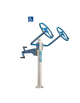 Stazione fitness multifunzione con Thai Chi e Cyclette inclusiva per braccia  - mobilitazione arti superiori - cm 119x134x154h