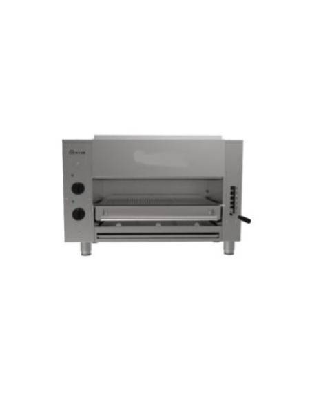 BROILER GRILL ELETTRICO 850° - CARRELLO ESTRAIBILE REGOLABILE SU 6 LIVELLI - SUPERFICE COTTURA CM 70x38 - POTENZA ELETTRICA KW 1