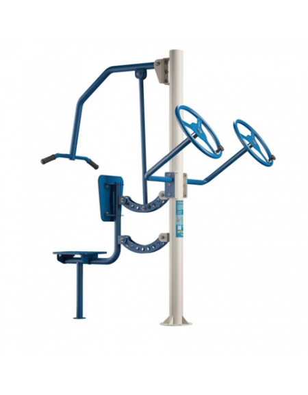 Stazione fitness Multifunzione con Thai Chi e Chest Press da esterno - cm 165x134x200h