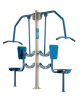 Chest Press fitness doppia per potenziamento muscolare - Dimensioni cm 213x72x201h