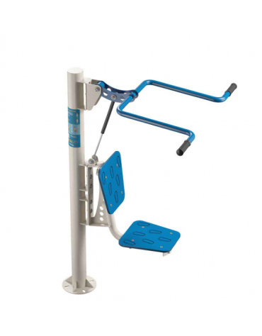 Shoulder Press fitness da esterno per potenziamento muscolare - Dimensioni cm 102x102x161h