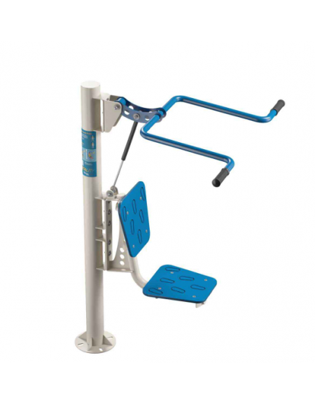 Shoulder Press fitness da esterno per potenziamento muscolare - Dimensioni cm 102x102x161h