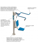Shoulder Press fitness da esterno per potenziamento muscolare - Dimensioni cm 102x102x161h
