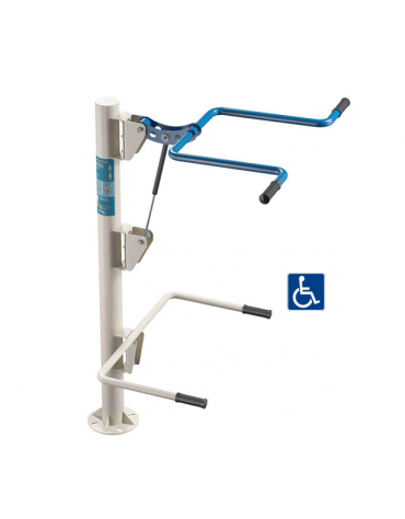 Shoulder Press inclusiva fitness da esterno per potenziamento muscolare - Dimensioni cm 102x102x161h
