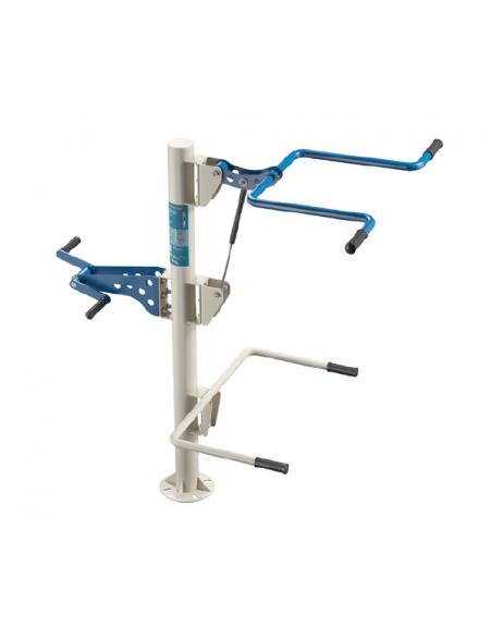 Shoulder Press inclusiva fitness da esterno per potenziamento muscolare - con Cyclette braccia - cm 153x102x161h