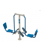 Leg Press doppia da esterno per potenziamento dei muscoli delle gambe - cm 218x62x165h