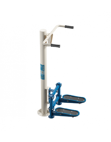 Step fitness da esterno per allenamento cardiovascolare - Dimensioni cm 74x78x151h