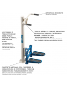 Step fitness da esterno per allenamento cardiovascolare - Dimensioni cm 74x78x151h