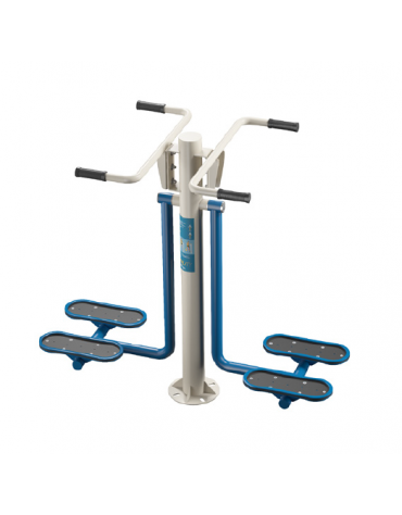 Stazione surf fitness da esterno per allenamento equilibrio e coordinazione - cm 140x76x131h