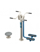 Stazione Twist e Surf fitness da Esterno per allenamento equilibrio e coordinazione - cm 152x74x131h