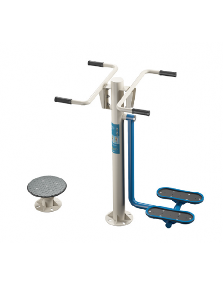 Stazione Twist e Surf fitness da Esterno per allenamento equilibrio e coordinazione - cm 152x74x131h