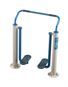 Air Walker singolo fitness da esterno - con tubi in metallo curvati - Dimensioni cm 112x46x126h