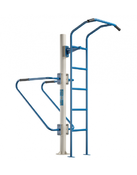 Stazione Multifunzione per Allenamento a Corpo Libero da Esterno - cm 175x80x210h